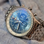 Aurora Blue Dials Breitling Navitimer 01 Fake Watches