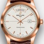 43MM Breitling Transocean Replica Watches With Decent Brown Leather Straps