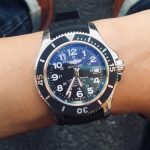 Swiss Breitling Superocean Replica Watches Black Dials For Men