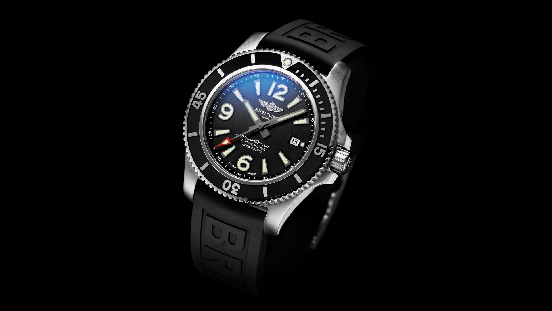 Breitling Superocean Replica Watches With Black Dials For Men