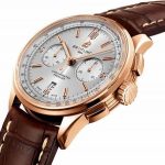 Best fake watches are elegant for men with red gold and brown color.