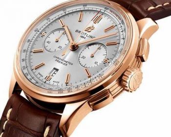 Best fake watches are elegant for men with red gold and brown color.